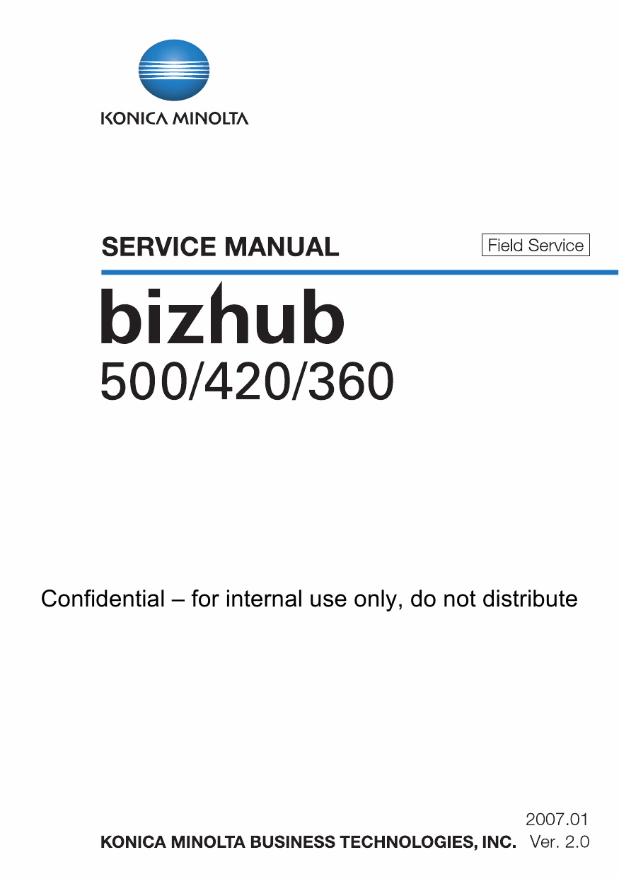 Konica-Minolta bizhub 360 420 500 FIELD-SERVICE Service Manual-1